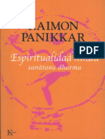 PANIKAR, Raimon, Espiritualidad Hindu. Sanatana Dharma. Barcelona, 2005