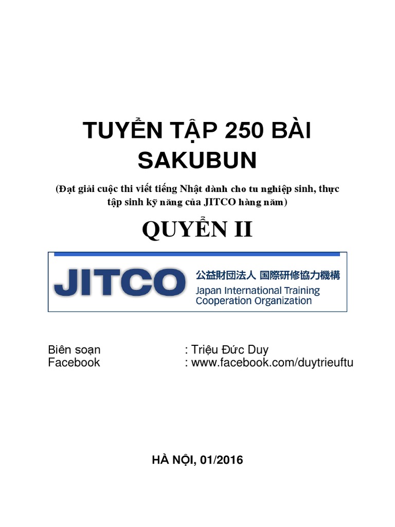 250 Bai Sakubun Quyen 2 Pdf