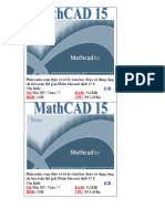 MathCAD 15 . 00 