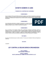 Ley Contra la Delincuencia Organizada de Guatemala DECRETO DEL CONGRESO 21-2006 (1).doc