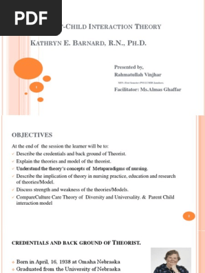 Theory Parent Child Interection Nursing Infants - 