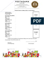 Formulir Pendaftaran LKTI Y-Plan