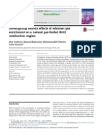 {Elearnica}Investigating Various Effects of Reformer Gas Enrichment on a Natural Gas-f