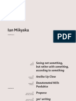 Ian Mikyska - Portfolio (March 2018)