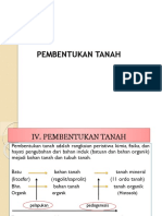 IV. Pembentukan Tanah I (Pelapukan)