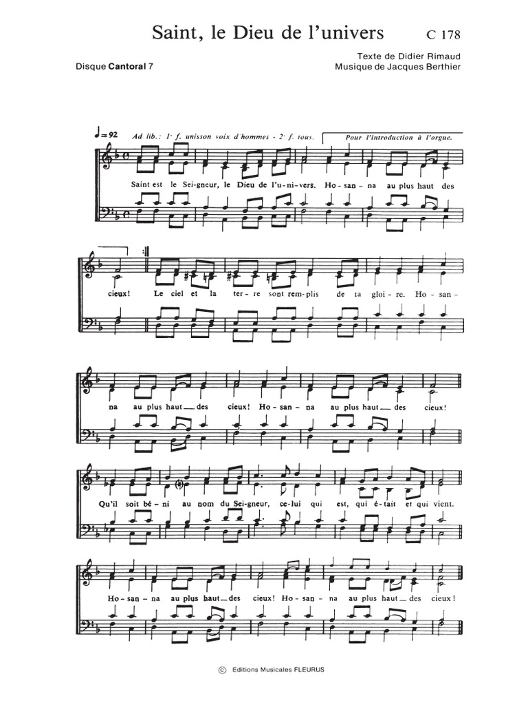 C178 Saint Le Dieu De L Univers