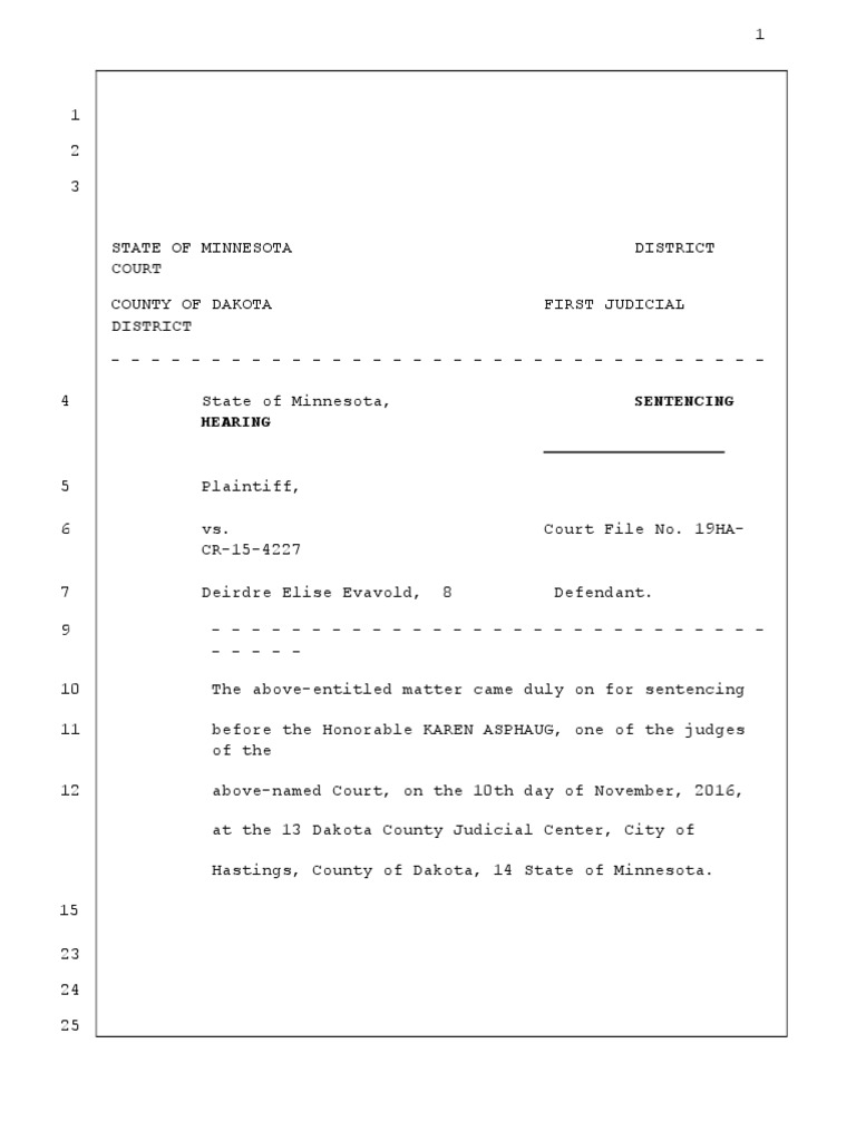 2016 11 10 Sentencing Hearing | PDF | Probation | United States Federal ...