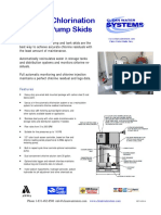 Chlorine re circulation pump skid