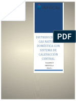 Distribución de Gas Natural Doméstica Con Sistema de Calefacción Central
