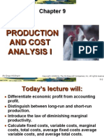 Costs and Productivity
