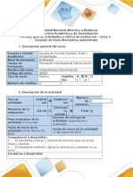 Guía de actividades y rúbrica de evaluación - Tarea 2 - Creación de texto descriptivo, autorretrato (2).docx