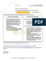 Yocket Loan Assistance Documents Required
