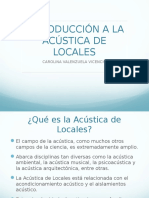 Introducción a la Acústica de Locales