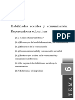 Tema6 Habilidades Sociales y Comunicación. Repercusiones Educativas