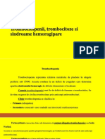 Trombocitopenii, Trombocitoze, Sindroame Hemoragipare