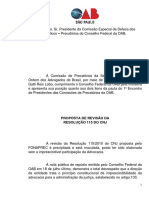 Proposta OAB SP Modificacao Resolu 115 CNJ Fonaprec