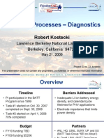 Interfacial Processes - Diagnostics: Robert Kostecki