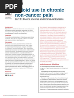 Opioid Use in Chronic Non-Cancer Pain