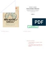 Gomperz, Theodor - Pensadores Griegos Libro 1 PDF
