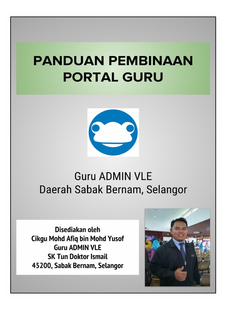 Panduan Pembinaan Portal Guru Secara Manual