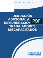 Deducción Adicional a Las Remuneraciones de Trabajadores Discapacitados