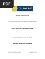 Trabajo Final La Investigación Educativa y Los Procesos Comportamentales