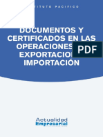 Documentos y Certificados en Las Operaciones de Exportaciones e Importaciones - 2015