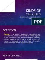 Kinds of Cheques: Cabigting, Maria Queenie Lilirae Purzuelo, Danielle
