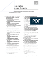 Oracionessimples Lenguaje Literario PDF