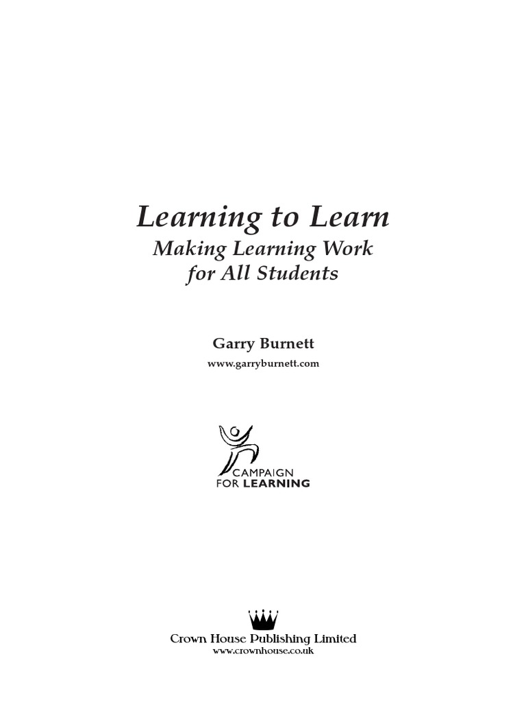 Burnett learning to learn pdf motivation motivational