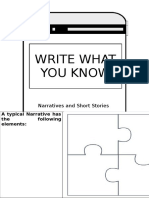 Write What You Know: Narratives and Short Stories