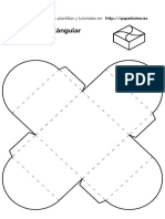 Plantilla Caja Forma Cuadrada Con Tapa