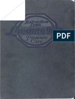 Locomobile Pleasure Cars Instruction Book