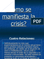 Cómo se manifiesta la crisis