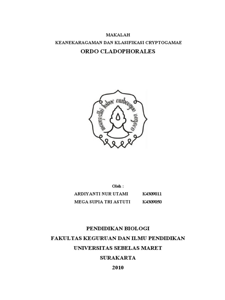 Cladophorales Pdf