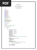 Assignment 1 Large Scale Optimisation Kavitha C Didugu