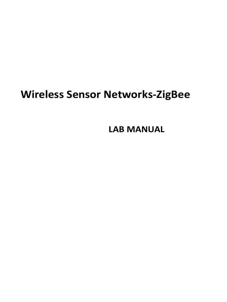 02 Students Manual Zigbee Lab1 | PDF | Network Packet | Radio