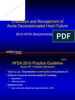 Evaluation and Management of Acute Decompensated Heart Failure