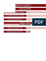Systematic Investment Plan Calculator Shows 6X Returns