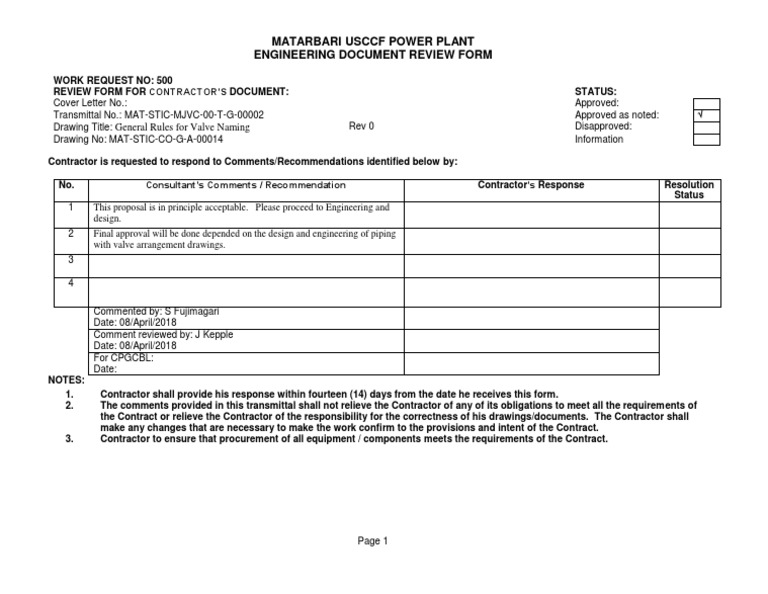 Comment Sheet Valve Naming | PDF | Computers | Technology & Engineering