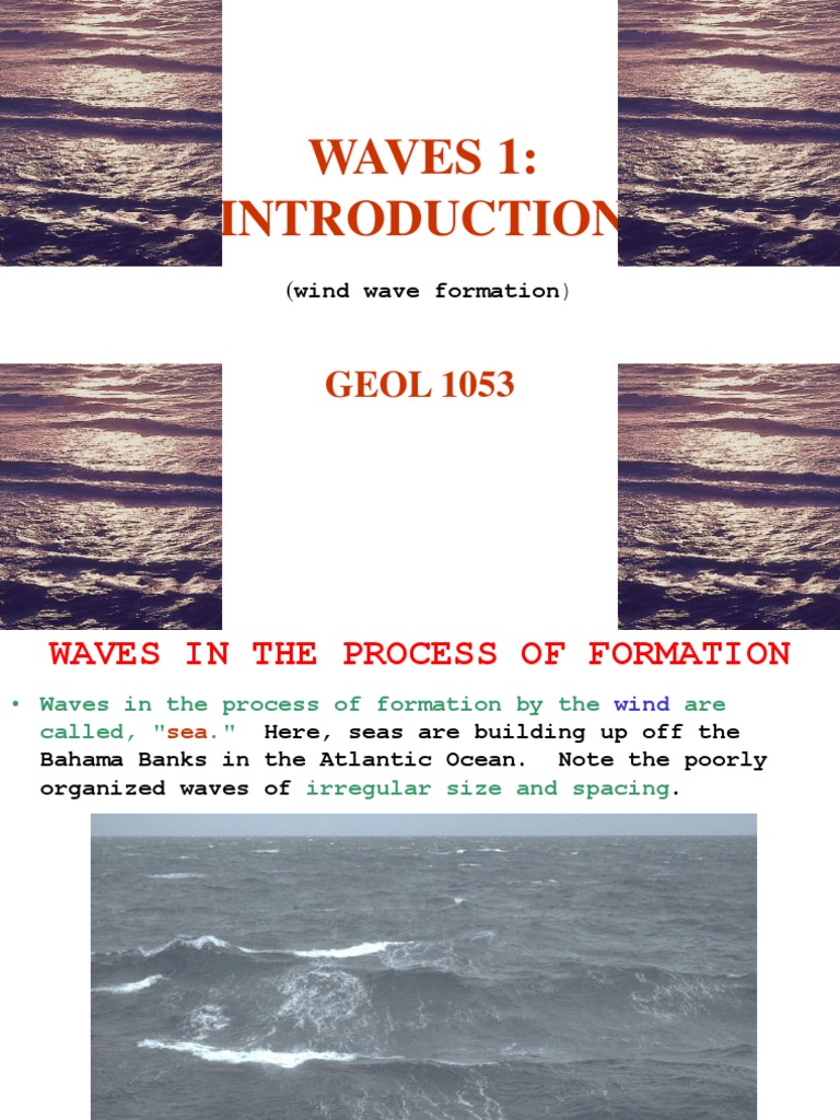 Understanding Ocean Wave Formation | PDF | Wavelength | Hydrography