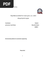 Depollution Method For Exaust Gases, in A Turbo-Charged Petrol Engine