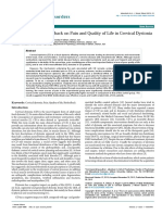 Effects of Emg Biofeedback On Pain and Quality of Life in Cervical Dystonia 2329 6895.1000144