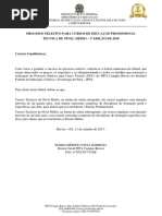 Edital PSU - Técnico 2018.1 -  BREVES