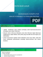 Keamanan Komputer - Analisis Vulnerability & Penetrasi Testing