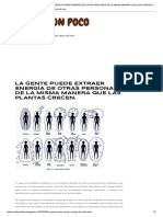 De Todo Un Poco - La Gente Puede Extraer Energía de Otras Personas de La Misma Manera Que Las Plantas Crecen - PDF