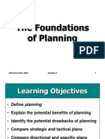 The Foundations of Planning: ©prentice Hall, 2001 1