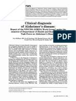 reviews: Clinical Diagnosis of Alzheimer's Disease