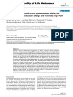 Minimal Changes in Health Status Questionnaires- Distinction Between Minimally Detectable Change and Minimally Important Change