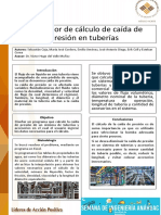 Poster  simulador de caida de presion 